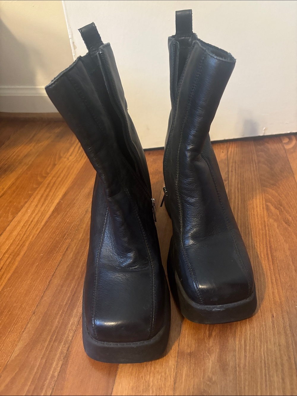 Steve Madden Women's Square-Toe Ankle Boots - Classic Leather